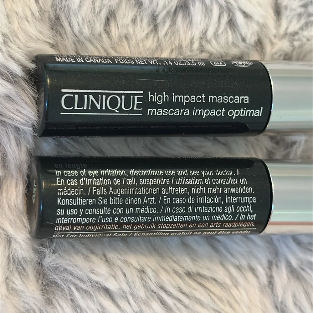 Clinique High Impact Mascara - Sample‎ Size 3.5 ml / .14 oz Lot of 2 Set